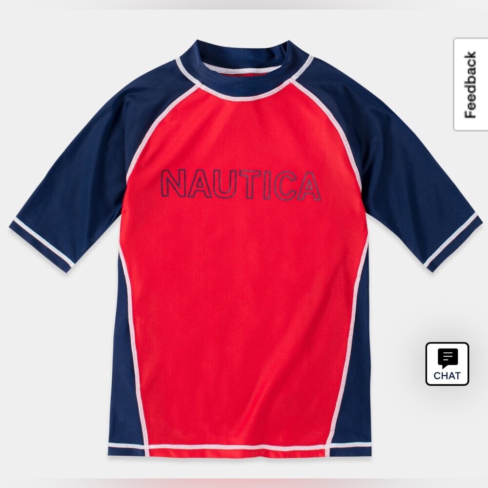Nautica Boys' Harrison Logo Rashguard (8-20)